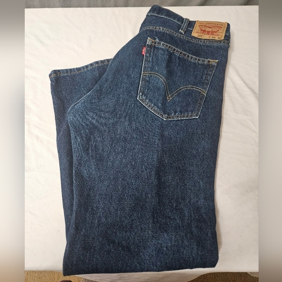 Levi's Other - Levi's Men's 505 Regular Fit Straight Leg Jeans 38x30 Blue 100% Cotton!